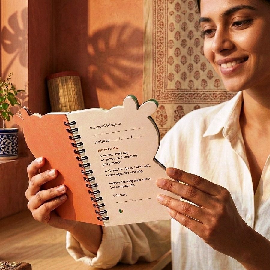 Jhappi Mini Love Journal - 30 pages with gentle prompts