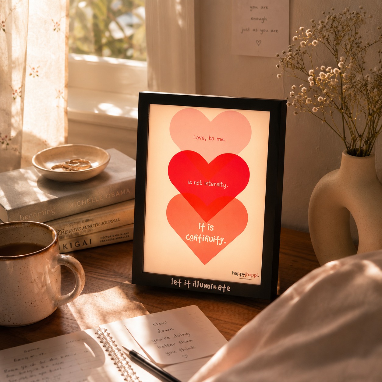 LED Card Holder - the light that signals your ritual moment