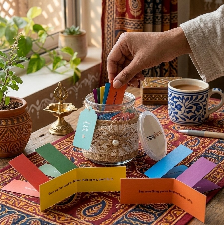 Presence Jar with 30 relationship-building prompts