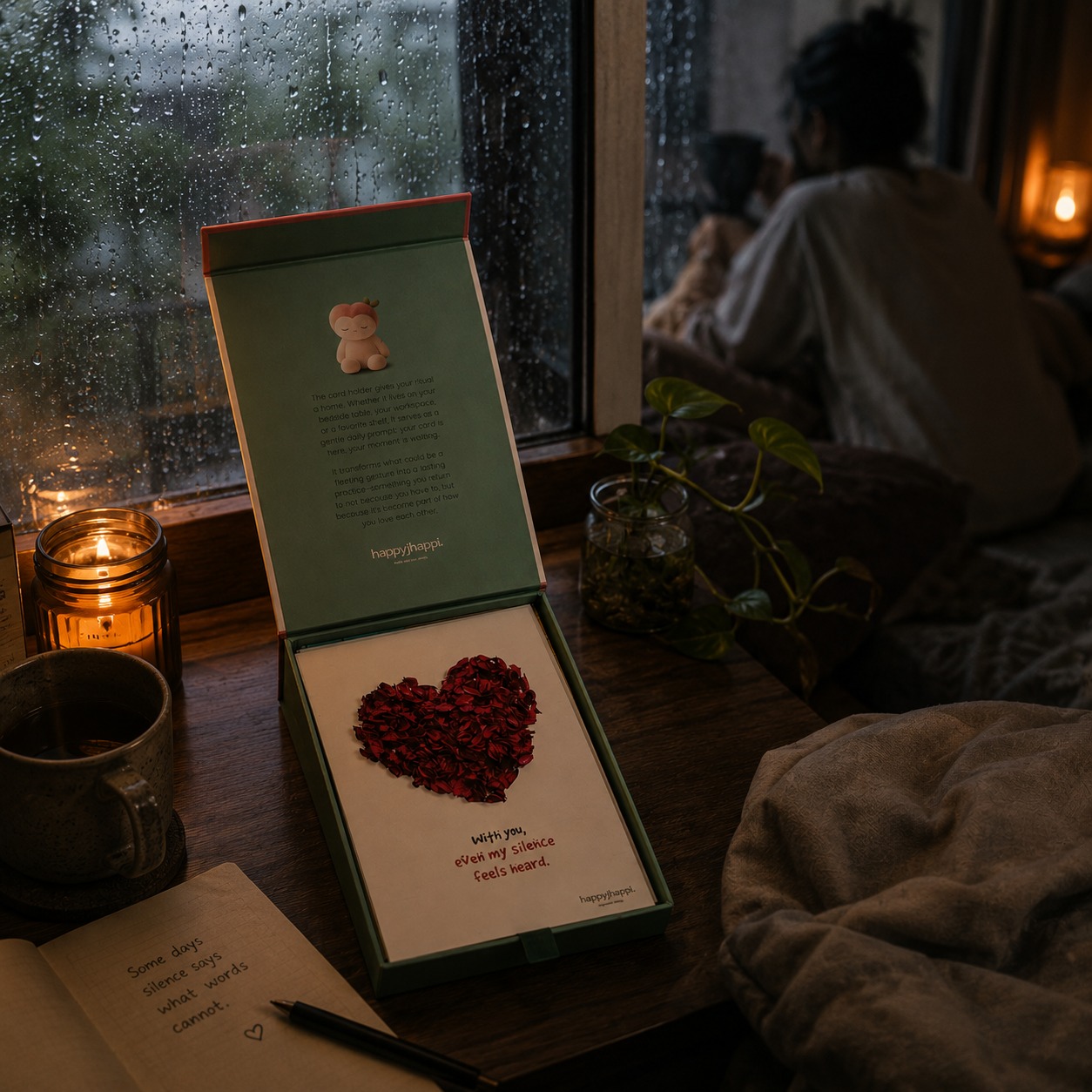 Holding the Affirmation Sheet - a quiet morning ritual
